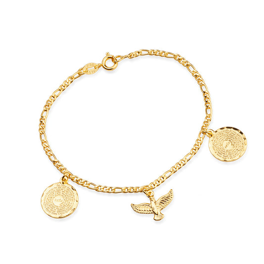 Pulseira dourada Bracelet du Notre Père Simplicité