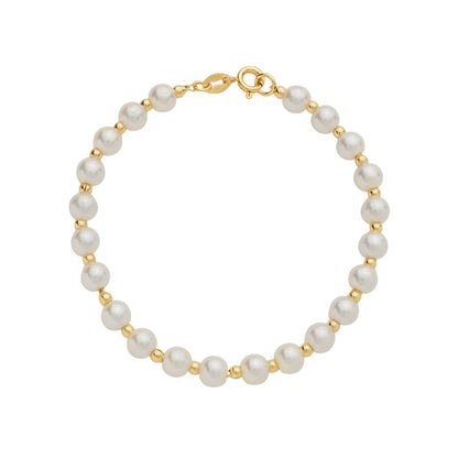 Pulseira pérolas e bolinhas Perles Douces Simplicité