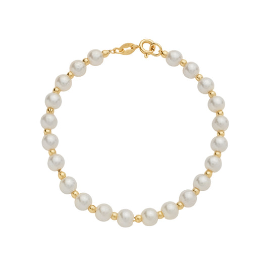Pulseira pérolas e bolinhas Perles Douces Simplicité