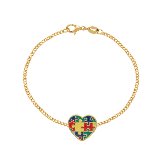 Pulseira autismo coração Cœur Infini Simplicité