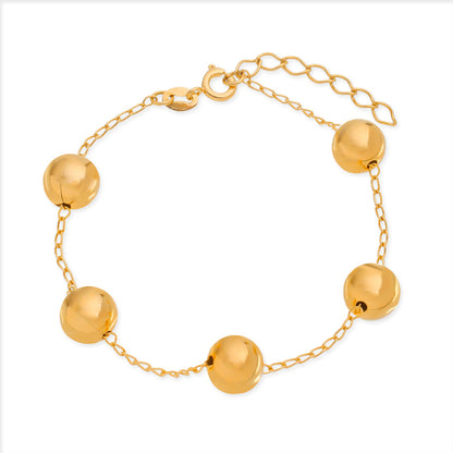 Pulseira dourada Grandes Sphères Simplicité