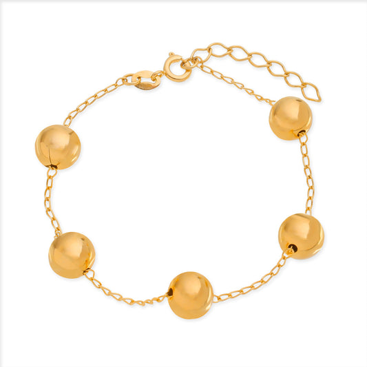 Pulseira dourada Grandes Sphères Simplicité
