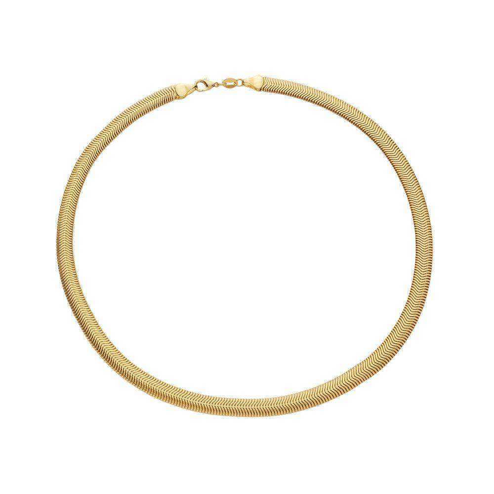 Colar dourado lacraia Chaîne Serpentine Simplicité