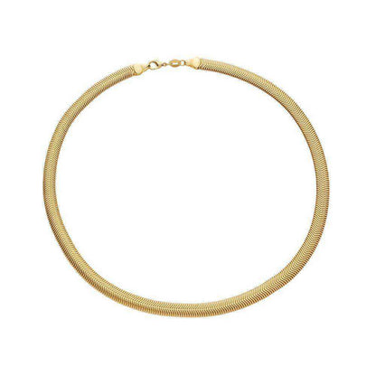 Colar dourado lacraia Chaîne Serpentine Simplicité