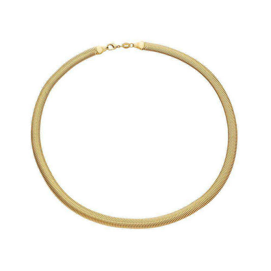 Colar dourado lacraia Chaîne Serpentine Simplicité