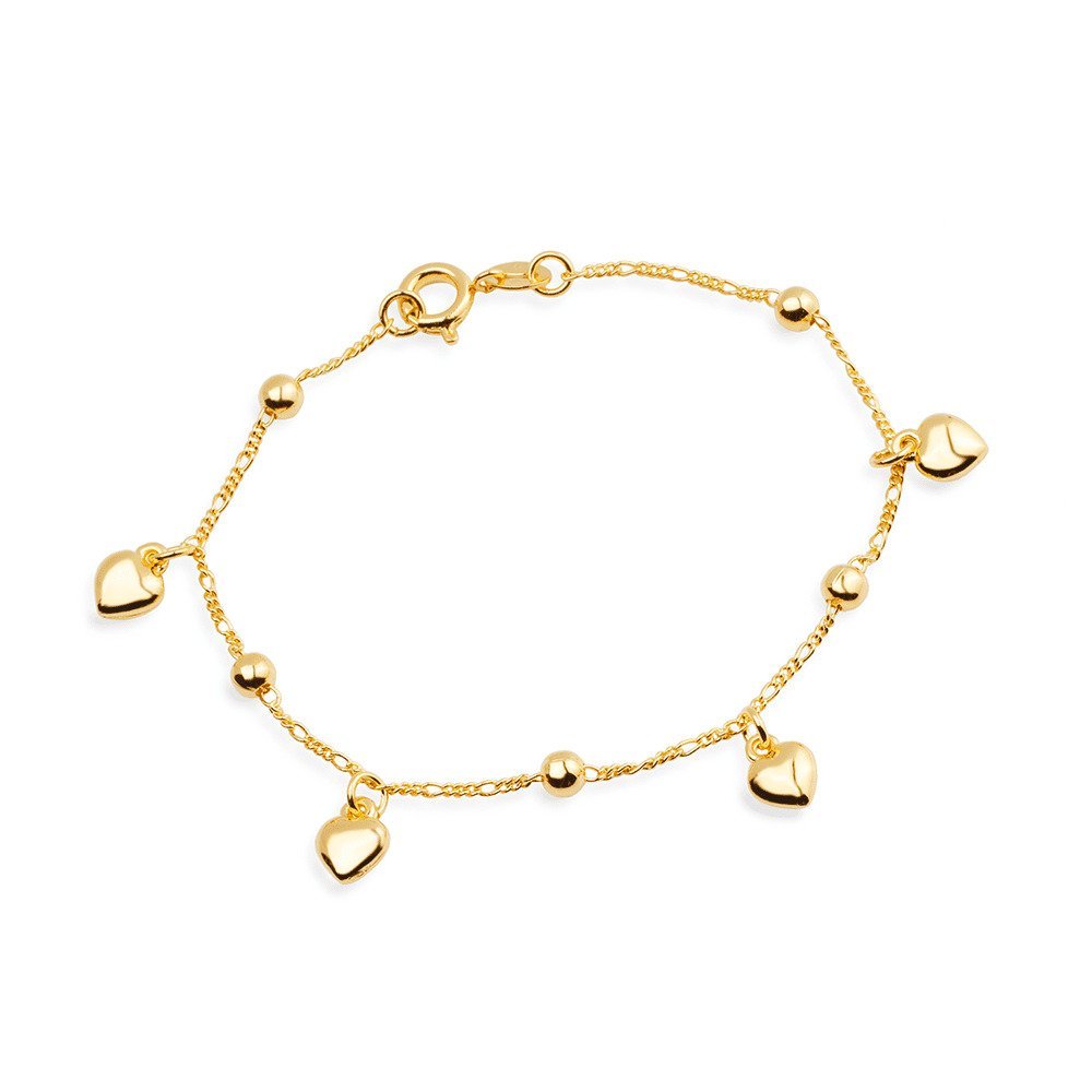 Pulseira dourada Cœurs Dorés Simplicité