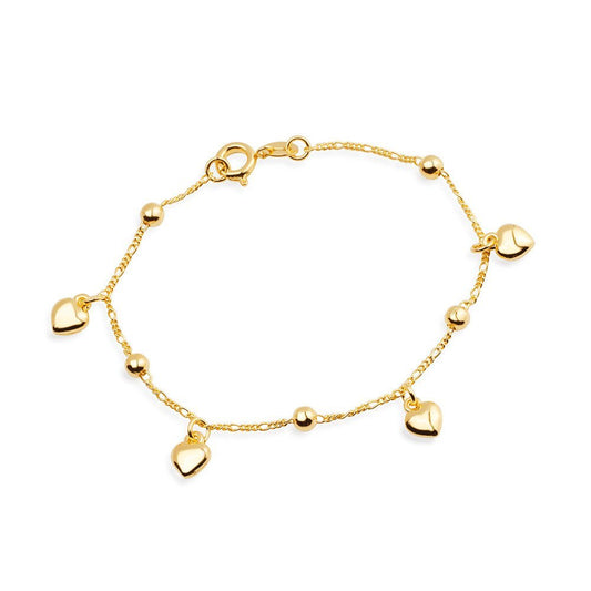 Pulseira dourada Cœurs Dorés Simplicité