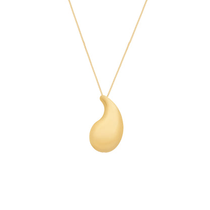 Colar dourado Larme Courbée Simplicité