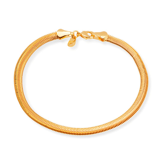 Pulseira dourada Maille Serpent Simplicité