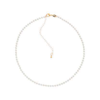 Colar choker dourado Perlé Simplicité