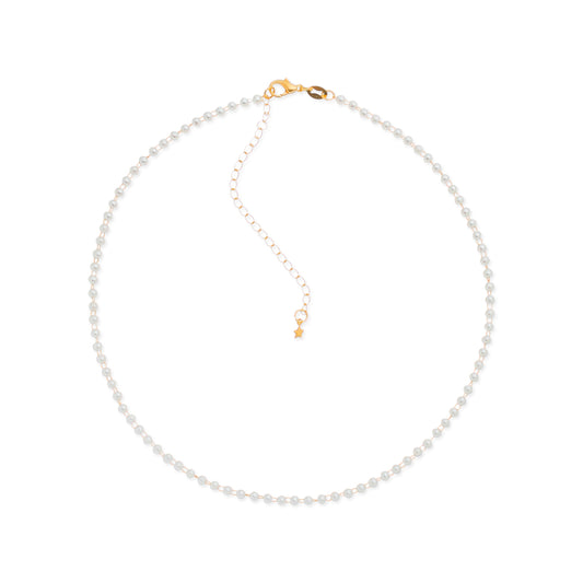 Colar choker dourado Perlé Simplicité