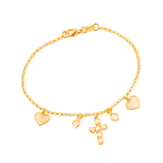 Pulseira dourada Bracelet de Grâce Simplicité