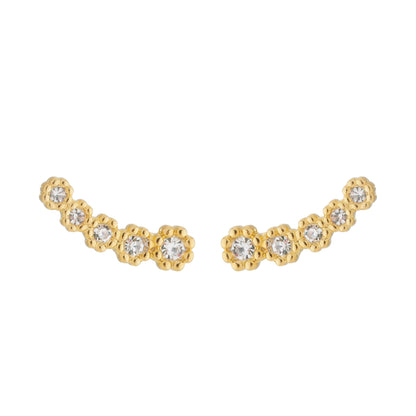 Brinco ear cuff dourado Ear Cuff Étoiles Simplicité