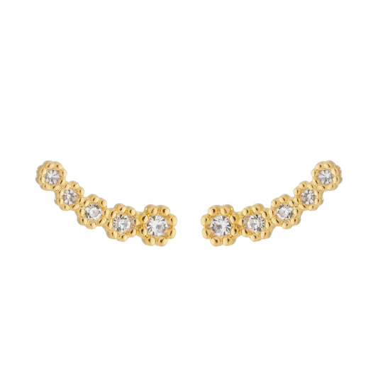Brinco ear cuff dourado Ear Cuff Étoiles Simplicité