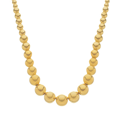 Colar dourado Sphères Croissantes Simplicité