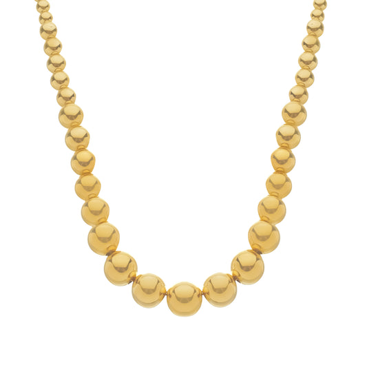 Colar dourado Sphères Croissantes Simplicité