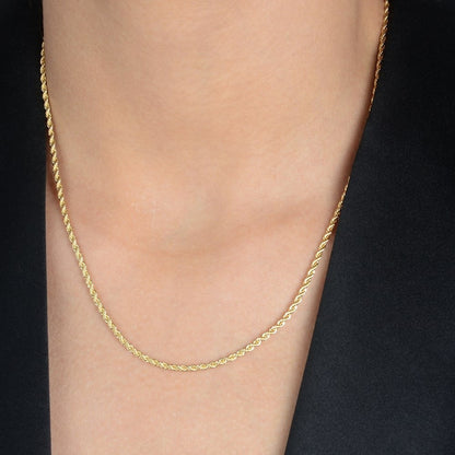 Colar baiano dourado Chaîne Royale Simplicité em detalhe