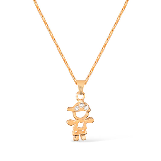 Colar dourado Fils Chéri Simplicité