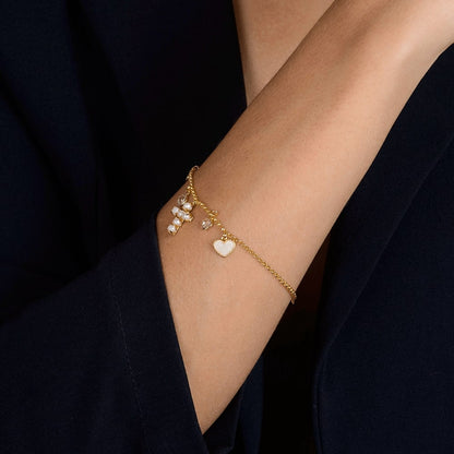 Pulseira dourada Bracelet de Grâce Simplicité em detalhe