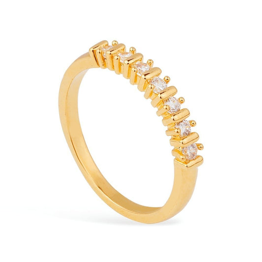 Anel dourado Bague Sept Éclats Simplicité