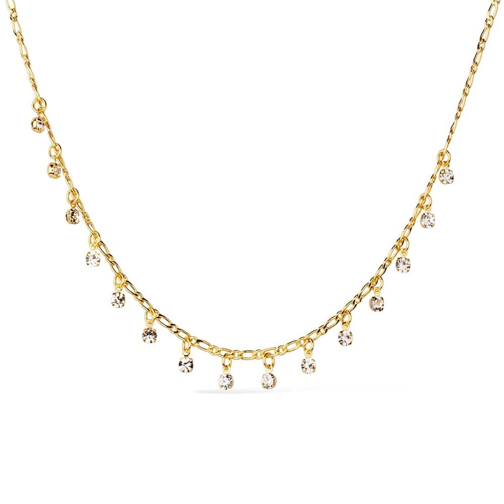 Choker dourada com pontos de luz Ras-de-Cou Étincelant Simplicité