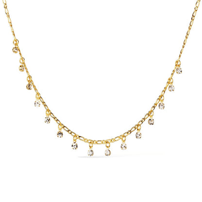 Choker dourada com pontos de luz Ras-de-Cou Étincelant Simplicité