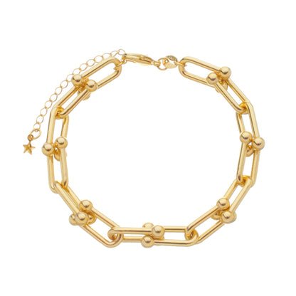 Pulseira dourada Bracelet Maillon Doré Simplicité
