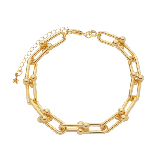Pulseira dourada Bracelet Maillon Doré Simplicité