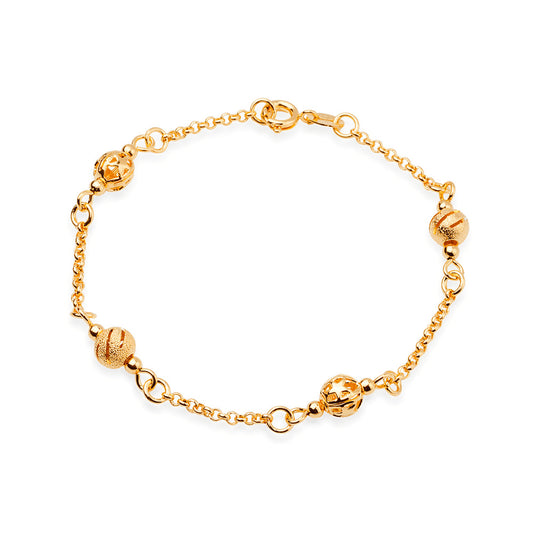 Pulseira dourada Maille Dorée Simplicité