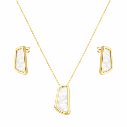 Conjunto dourado Ensemble Nacre Organique Simplicité