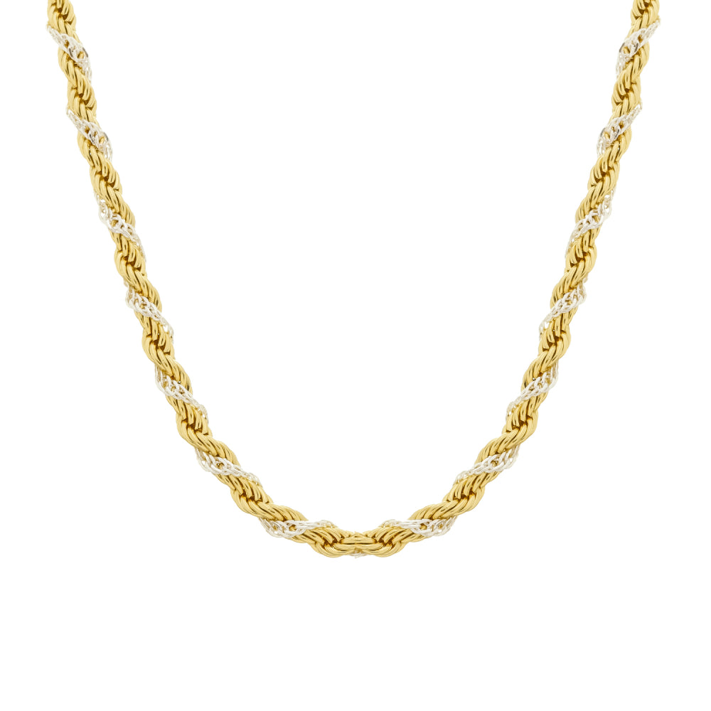 Colar bicolor Collier Bicolore Baiano Simplicité